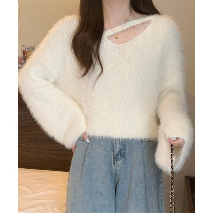 【Jasmine】シャギーニットプルオーバー Jasmine Grandiflo… | aimoha  | 詳細画像10 