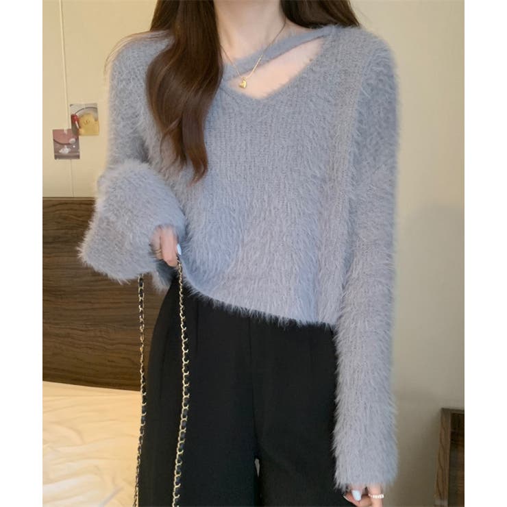 【Jasmine】シャギーニットプルオーバー Jasmine Grandiflo… | aimoha  | 詳細画像11 