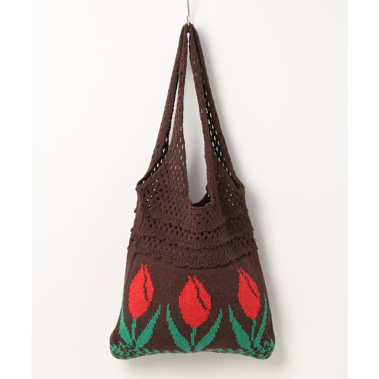 透かし編み チューリップニットトートバッグ もこもこ | aimoha  | 詳細画像43 