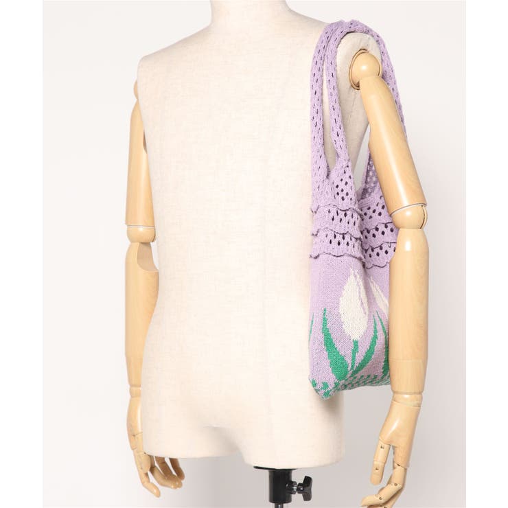 透かし編み チューリップニットトートバッグ もこもこ | aimoha  | 詳細画像46 