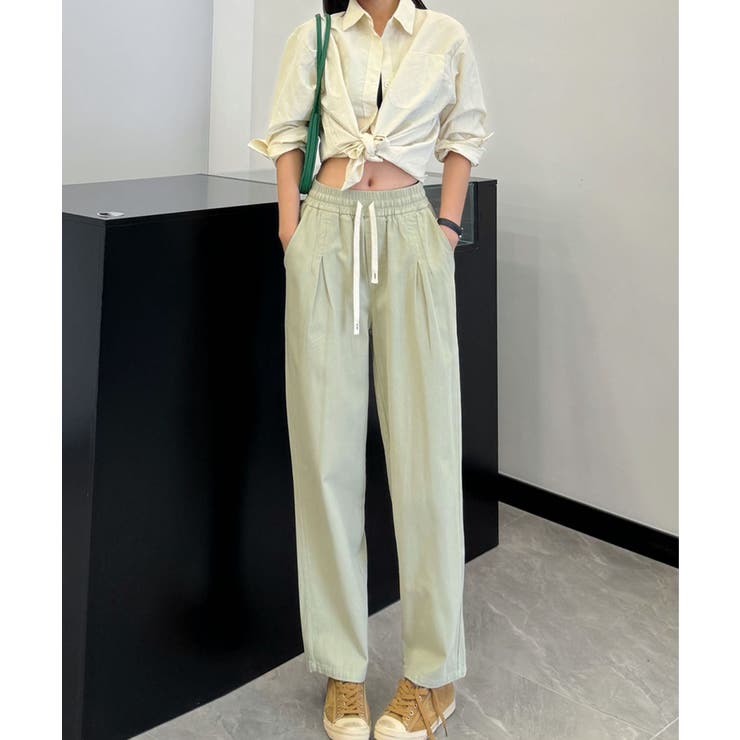 グリーン | カジュアルパンツ | aimoha 