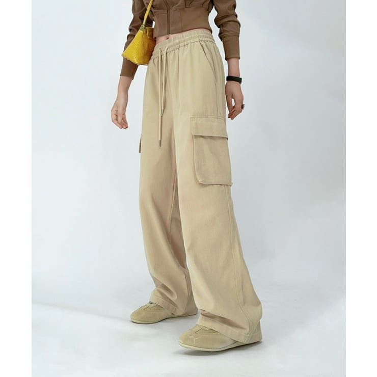 カーゴデザインワイドパンツ | aimoha  | 詳細画像1 