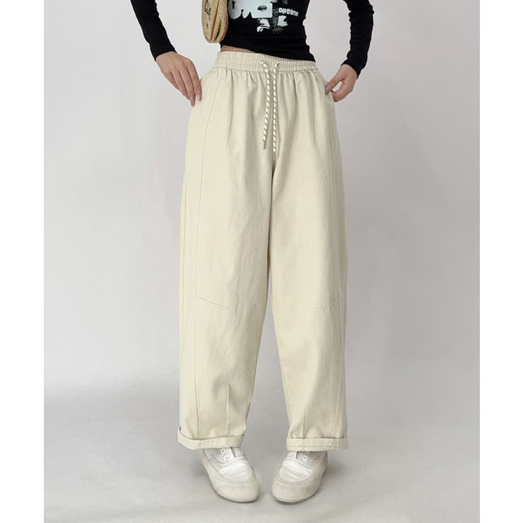 ドローストリングリラックスパンツ | aimoha  | 詳細画像5 