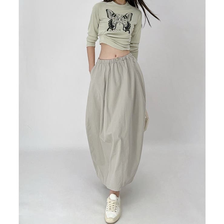 フレアデザインミディスカート | aimoha  | 詳細画像2 