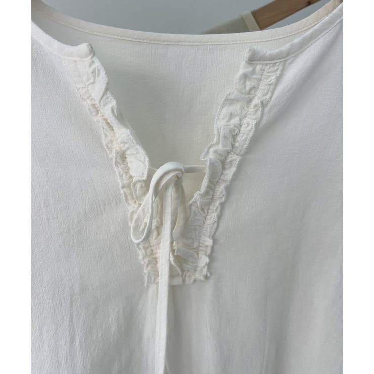 ハーフプラケットリボンシャツ | aimoha  | 詳細画像3