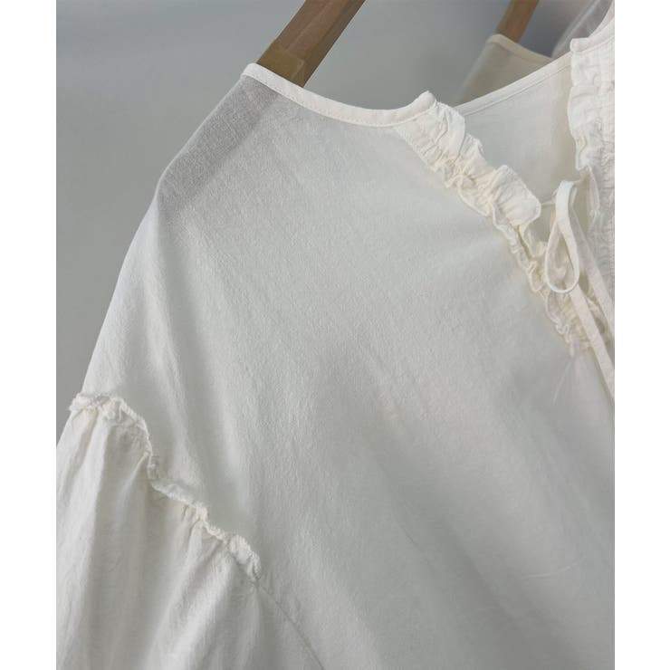 ハーフプラケットリボンシャツ | aimoha  | 詳細画像7