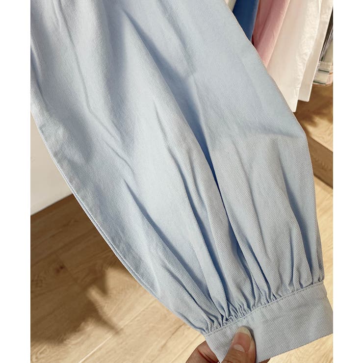 ピンタックデザインボリュームスリーブシャツ | aimoha  | 詳細画像4 