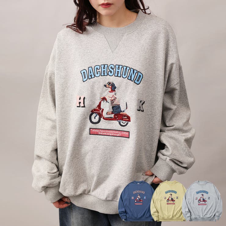 HOOK -original- DOG刺繍スウェット | HOOK | 詳細画像1 