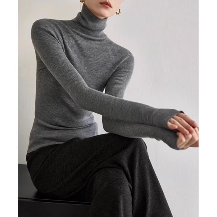 【Banico】シームレスタートルネックニット【AW】 | aimoha  | 詳細画像4 