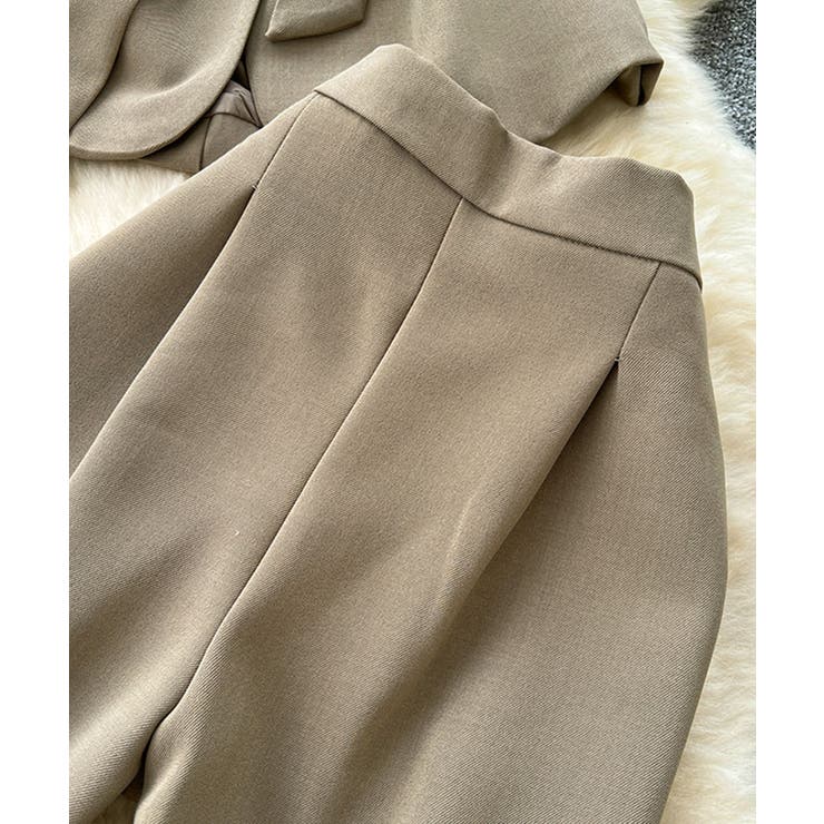 aimoha リボンタイベルトロングジレ＋ワイドパンツセットアップ | aimoha  | 詳細画像15 