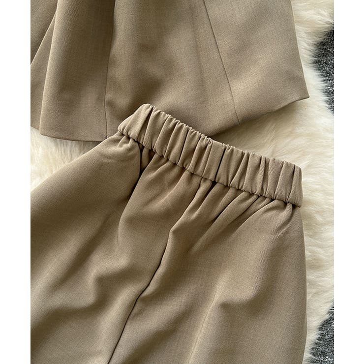 aimoha リボンタイベルトロングジレ＋ワイドパンツセットアップ | aimoha  | 詳細画像9 