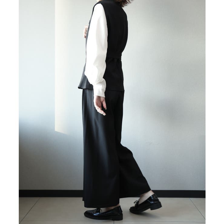 aimoha タイベルトジレ＋ワイドパンツセットアップ | aimoha  | 詳細画像7 