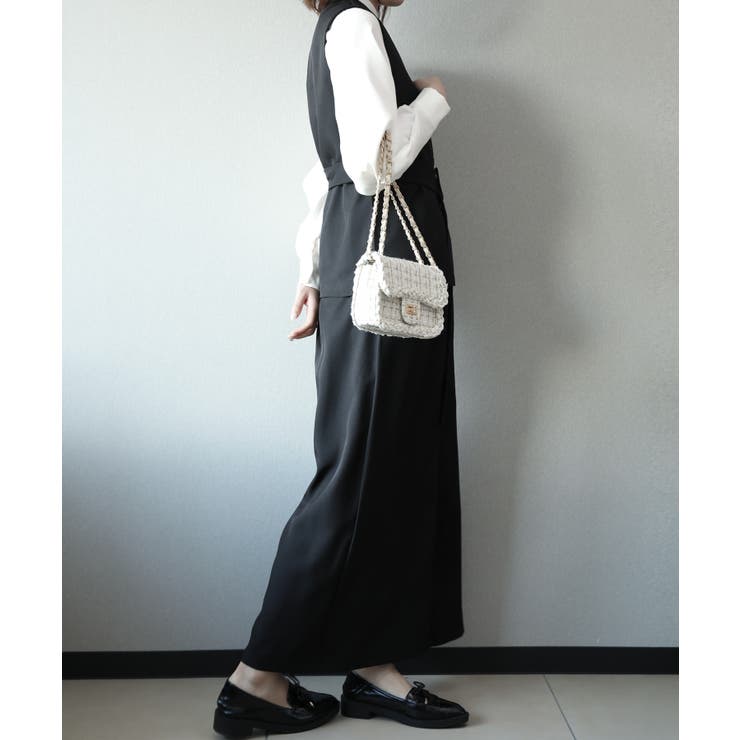 aimoha タイベルトジレ＋ワイドパンツセットアップ | aimoha  | 詳細画像8 