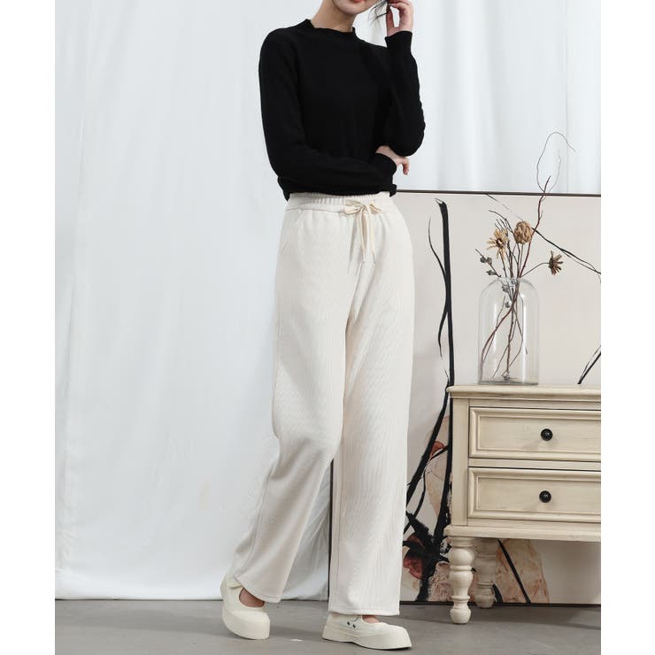 【Aimoha】ドローストリングストレートパンツ【AW】 | aimoha  | 詳細画像8 