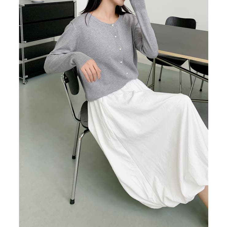 パールボタンカーディガン | aimoha  | 詳細画像8 