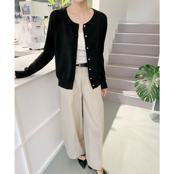 パールボタンカーディガン | aimoha  | 詳細画像4 