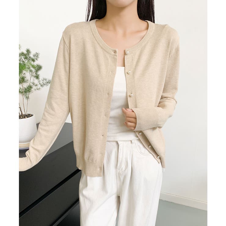 パールボタンカーディガン | aimoha  | 詳細画像15 