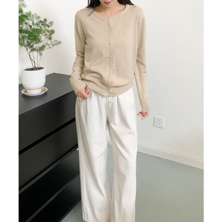 パールボタンカーディガン | aimoha  | 詳細画像16 