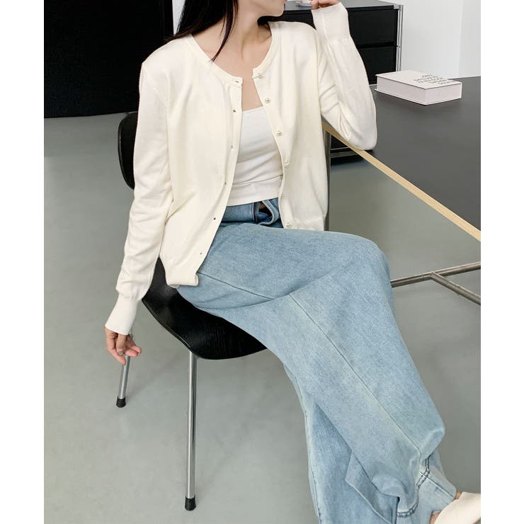 パールボタンカーディガン | aimoha  | 詳細画像12 