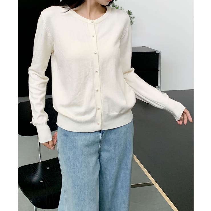 パールボタンカーディガン | aimoha  | 詳細画像13 