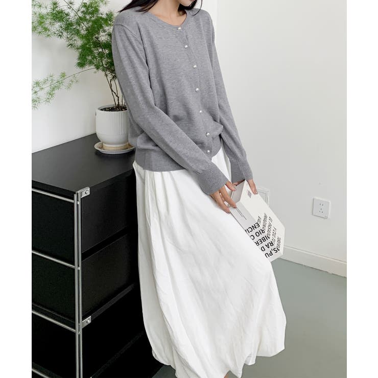 パールボタンカーディガン | aimoha  | 詳細画像7 