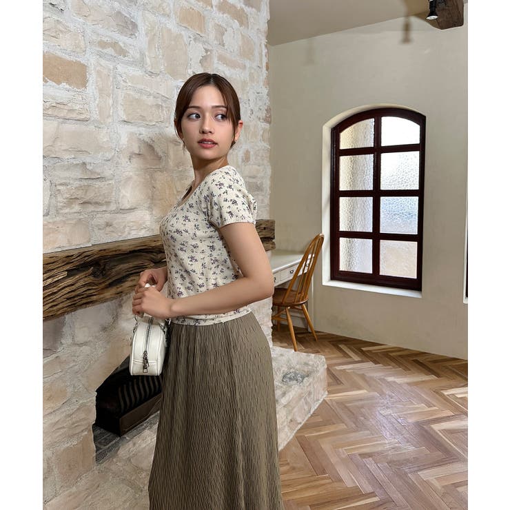 ウエストゴムスカート | aimoha  | 詳細画像12 