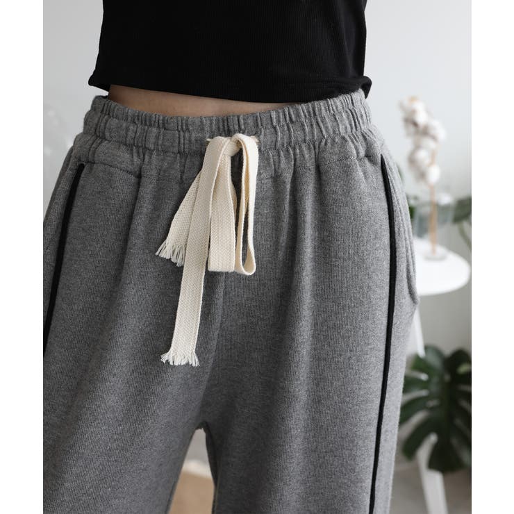 ラインデザインカジュアルニットパンツ | aimoha  | 詳細画像17 