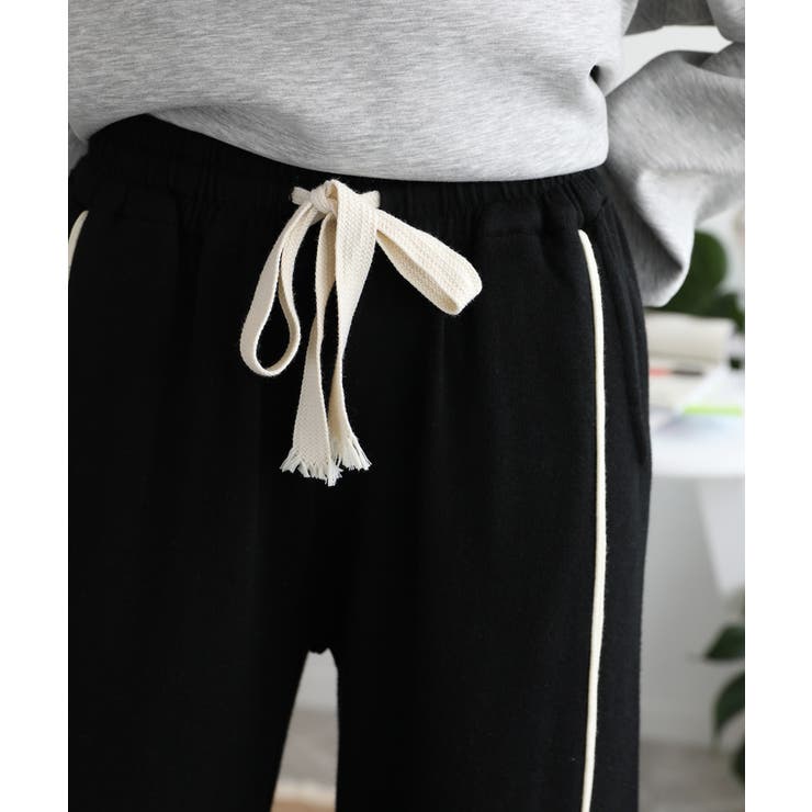 ラインデザインカジュアルニットパンツ | aimoha  | 詳細画像40 