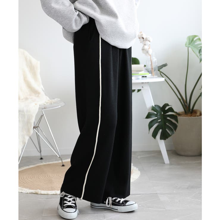 ラインデザインカジュアルニットパンツ | aimoha  | 詳細画像41 