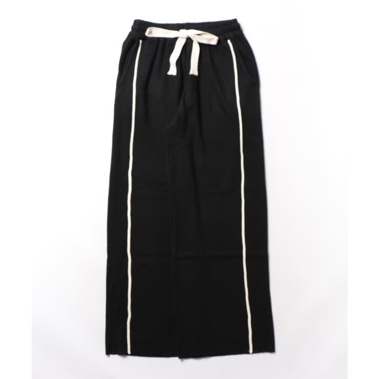 ラインデザインカジュアルニットパンツ | aimoha  | 詳細画像4 