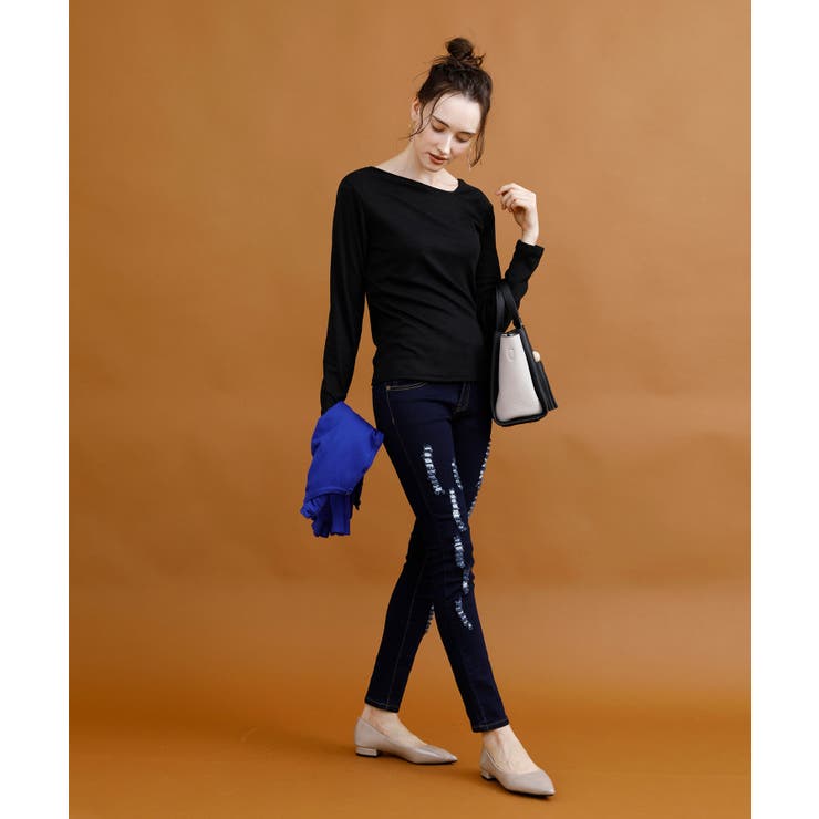 ストレッチクラッシュデニム デニム スキニー | aimoha  | 詳細画像13 