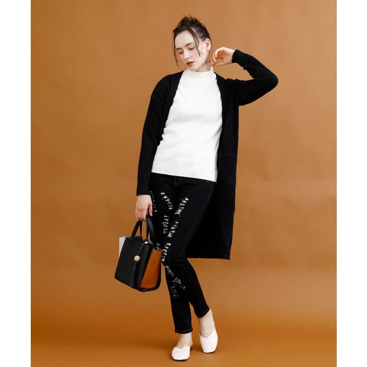 ストレッチクラッシュデニム デニム スキニー | aimoha  | 詳細画像17 