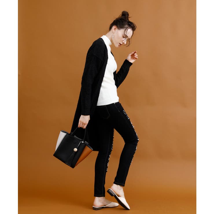 ストレッチクラッシュデニム デニム スキニー | aimoha  | 詳細画像18 