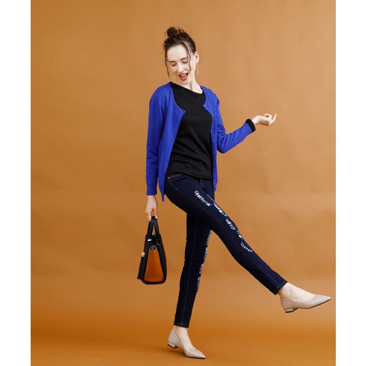 ストレッチクラッシュデニム デニム スキニー | aimoha  | 詳細画像16 