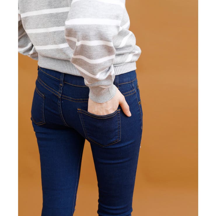 ストレッチクラッシュデニム デニム スキニー | aimoha  | 詳細画像27 