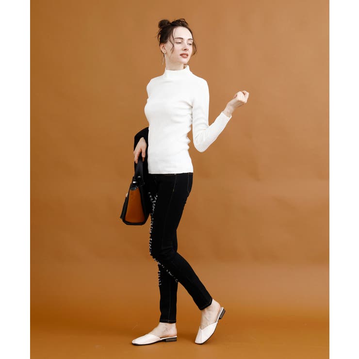 ストレッチクラッシュデニム デニム スキニー | aimoha  | 詳細画像19 