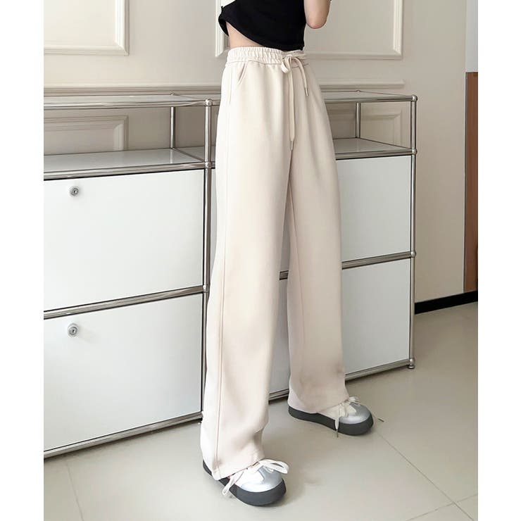 ロゴハイウエストドローストリングパンツ  | aimoha  | 詳細画像18 