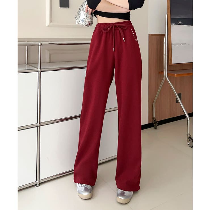 ロゴハイウエストドローストリングパンツ  | aimoha  | 詳細画像19 