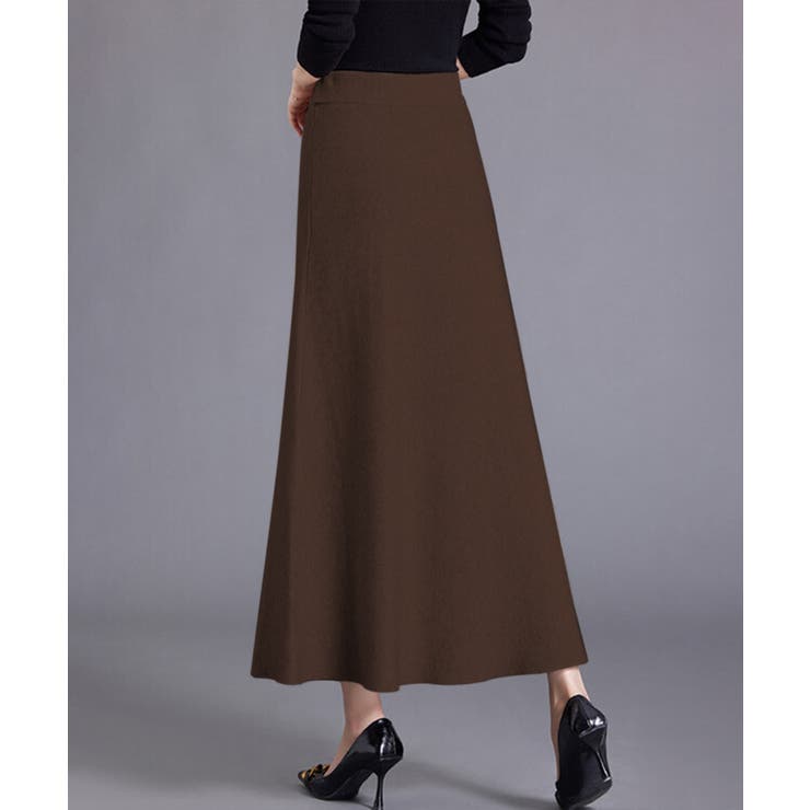 【Banico】レースアップニットロングスカート【AW】 | aimoha  | 詳細画像3 