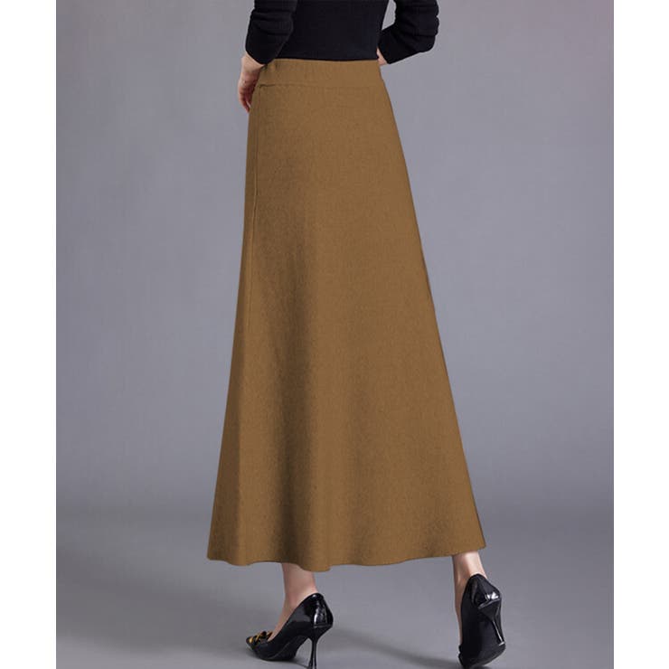 【Banico】レースアップニットロングスカート【AW】 | aimoha  | 詳細画像5 