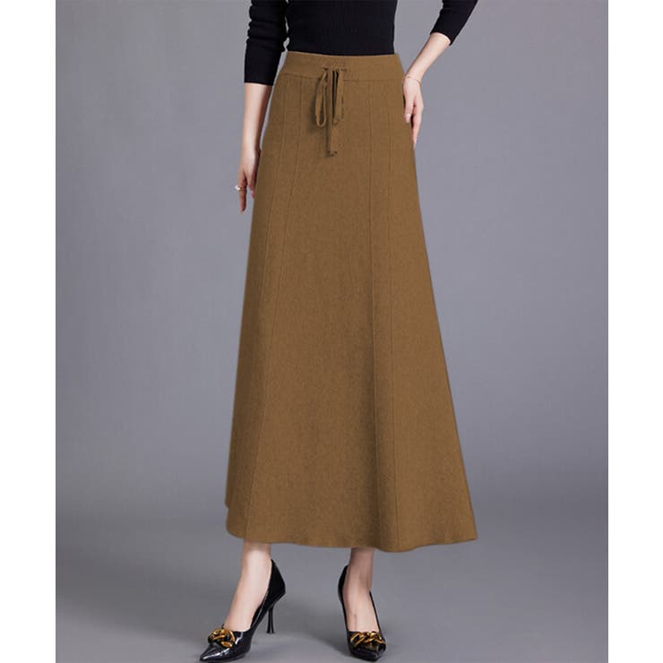 【Banico】レースアップニットロングスカート【AW】 | aimoha  | 詳細画像6 