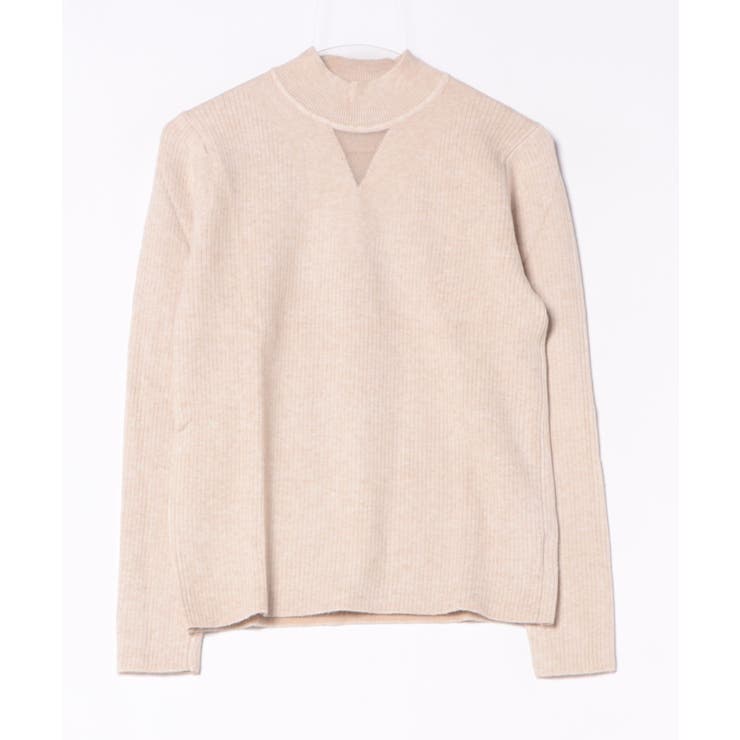 オフホワイト | 【Aimoha】ソリッドカラーの長袖リブ | aimoha 