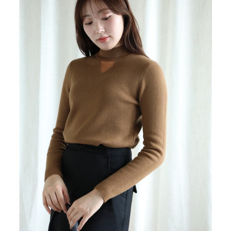 【Aimoha】ソリッドカラーの長袖リブ | aimoha  | 詳細画像28 