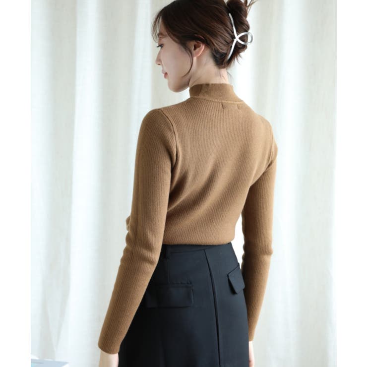 【Aimoha】ソリッドカラーの長袖リブ | aimoha  | 詳細画像30 