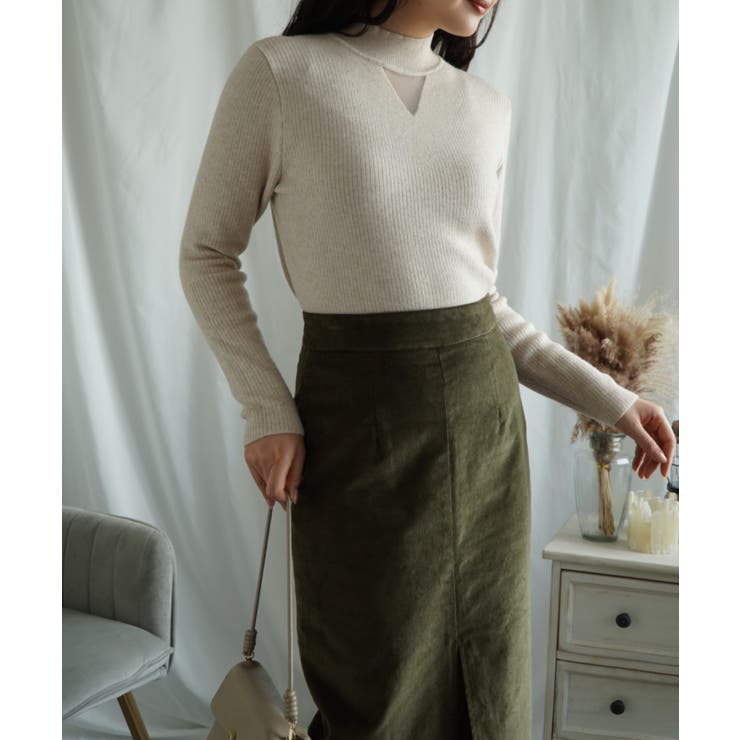 【Aimoha】ソリッドカラーの長袖リブ | aimoha  | 詳細画像36 