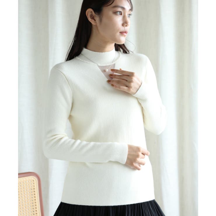 【Aimoha】ソリッドカラーの長袖リブ | aimoha  | 詳細画像2 