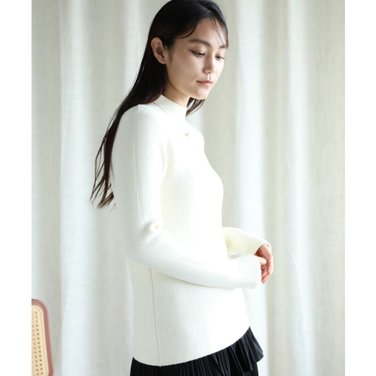 【Aimoha】ソリッドカラーの長袖リブ | aimoha  | 詳細画像3 