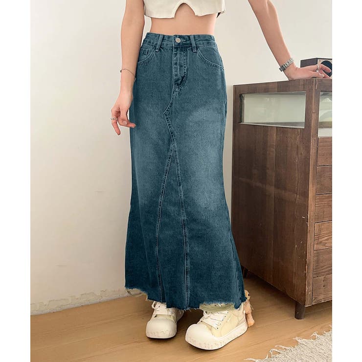 【Banico】ダメージデニムスカート | aimoha  | 詳細画像6 