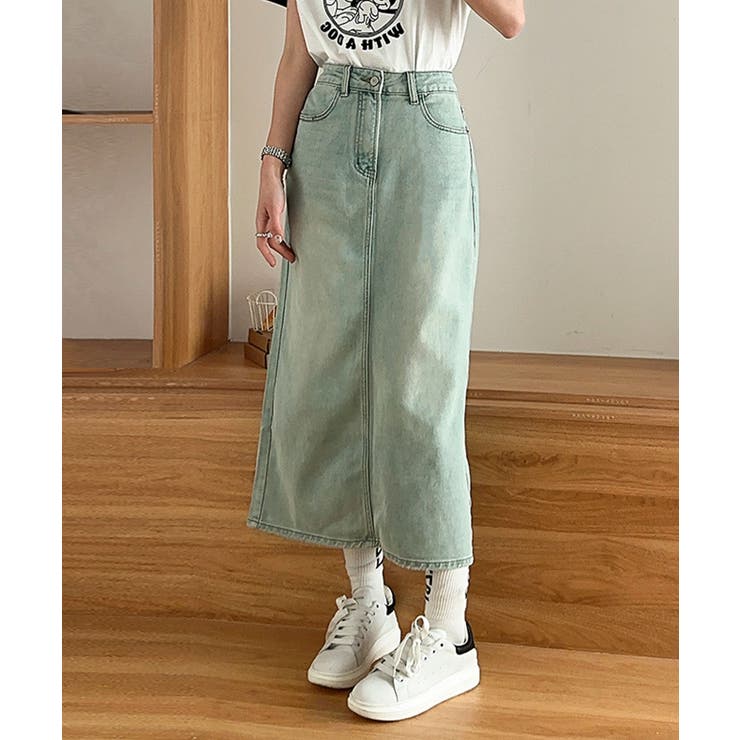 【aimoha】カジュアルデニムマキシスカート | aimoha  | 詳細画像12 