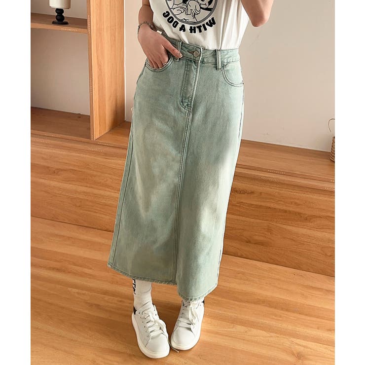 【aimoha】カジュアルデニムマキシスカート | aimoha  | 詳細画像13 